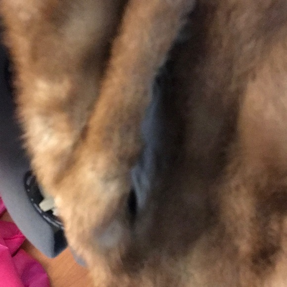 VintageAutumnHazeEMBA NaturalBrownMinkCape-Pockets - Picture 2 of 7